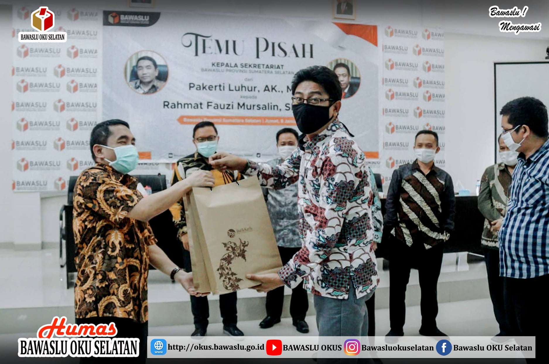 TEMU PISAH KEPALA SEKRETARIAT BAWASLU PROVINSI SUMATERA SELATAN