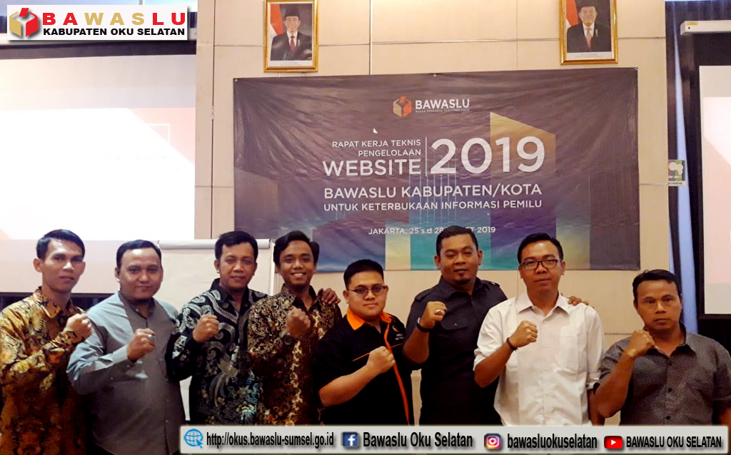 RAPAT KERJA TEKNIS PENGLOLAAN WEBSITE BAWASLU KAB/KOTA TAHUN 2019   