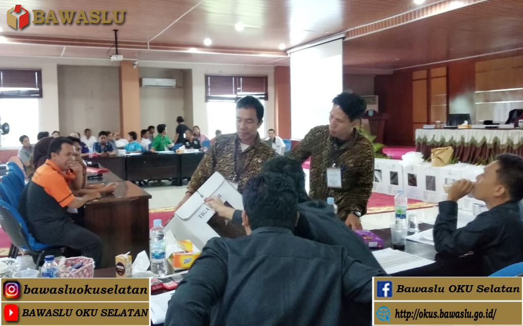 RAPAT PLENO TERBUKA REKAPITULASI HASIL PENGHITUNGAN SUARA PEMILIHAN UMUM TAHUN 2019 TINGKAT KABUPATEN OKU SELATAN