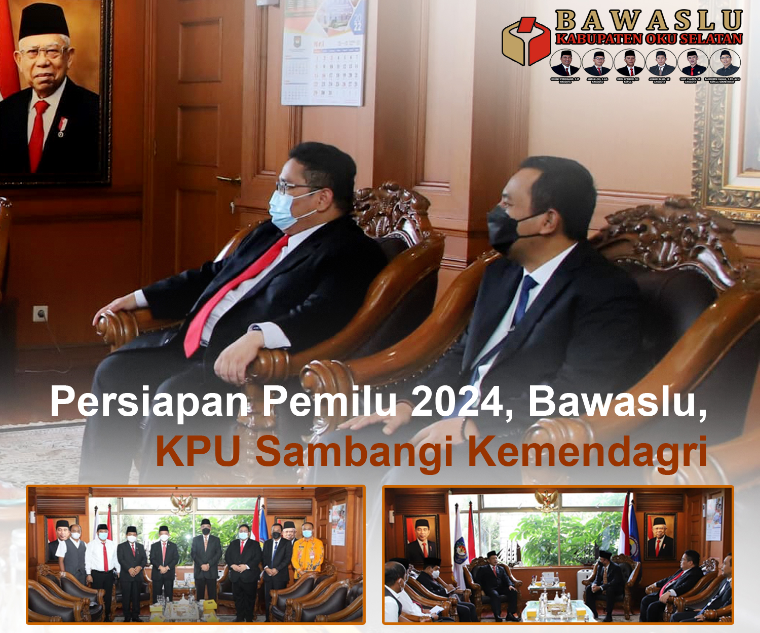 Persiapan Pemilu 2024, Bawaslu, KPU Sambangi Kemendagri