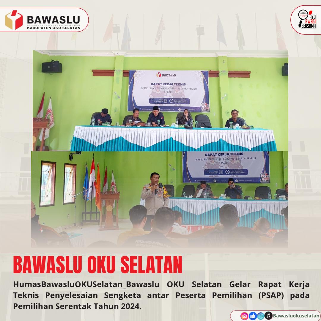 Ketua & Anggota Bawaslu Kabupaten OKU Selatan.