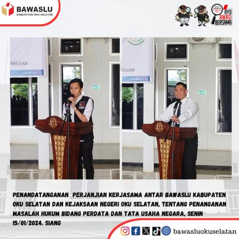 Ketua Bawaslu dan Kepala Kejaksaan RI OKU Selatan