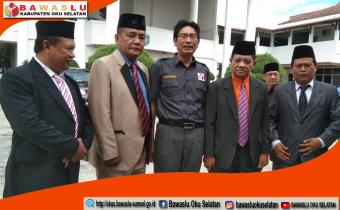 BAWASLU OKU SELATAN, HADIR DALAM ACARA HUT DAMKAR, SAT POL PP, LINMAS DAN TABLIGH AKBAR 