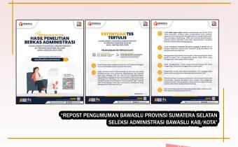 PENGUMUMAN PENELITIAN BERKAS CALON ANGGOTA BAWASLU PERIODE 2023 - 2028