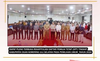 RAPAT PLENO TERBUKA KPU OKU SELATAN, ANGGOTA BAWASLU HADIR