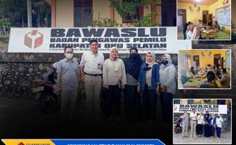 Bawaslu OKU Selatan Terima Kunjungan Staf Bawaslu Sumsel