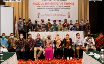 TRAINING OF TRAINER MODUL BIMBINGAN TEKNIS ANGGOTA PANWASLU KECAMATAN DAN ANGGOTA PENGAWAS KELURAHAN/DESA PROVINSI SUMATERA SELATAN