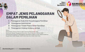 Ilustrasi Empat Jenis Pelanggaran Dalam Pemilihan