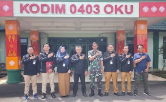 kunjungan/audiensi ke Kodim 0403 Ogan Komering Ulu. 